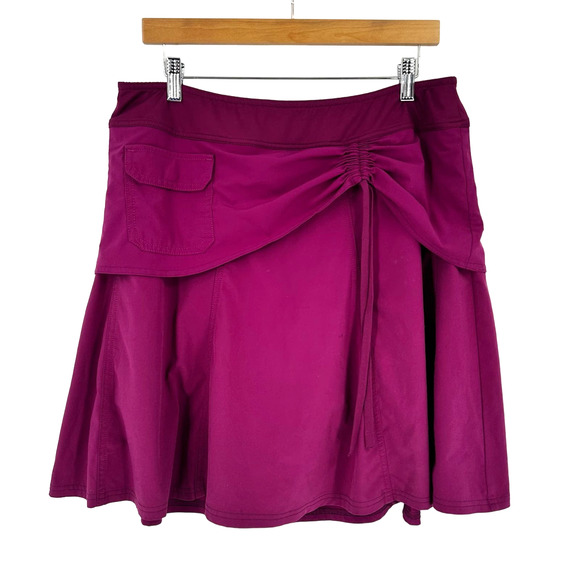 Athleta Dresses & Skirts - Athleta Wherever Skort Size 14 Purple Relaxed Fit Lined with Pocket Golf Tennis